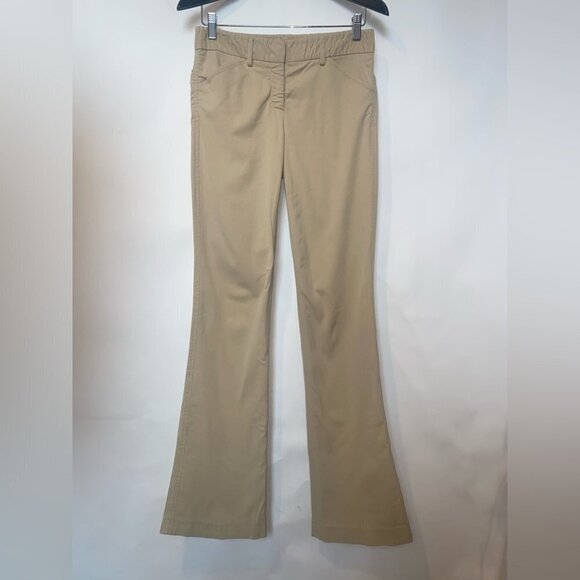 Theory Khaki Wide Leg Flare trouser Tall Long - Picture 2 of 12